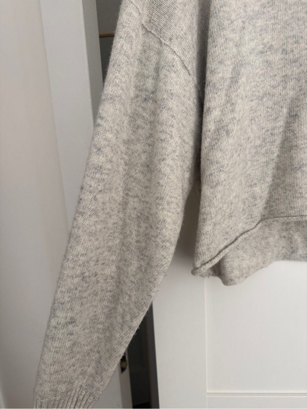 The Frankie Shop “Marlan” Grey Rolled Edge Sweater - Picture 6 of 11